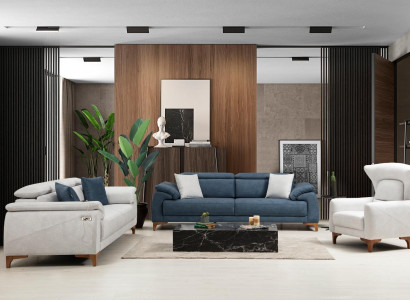 Living room set Modern luxury sofa set 3-piece upholstered furniture textile new